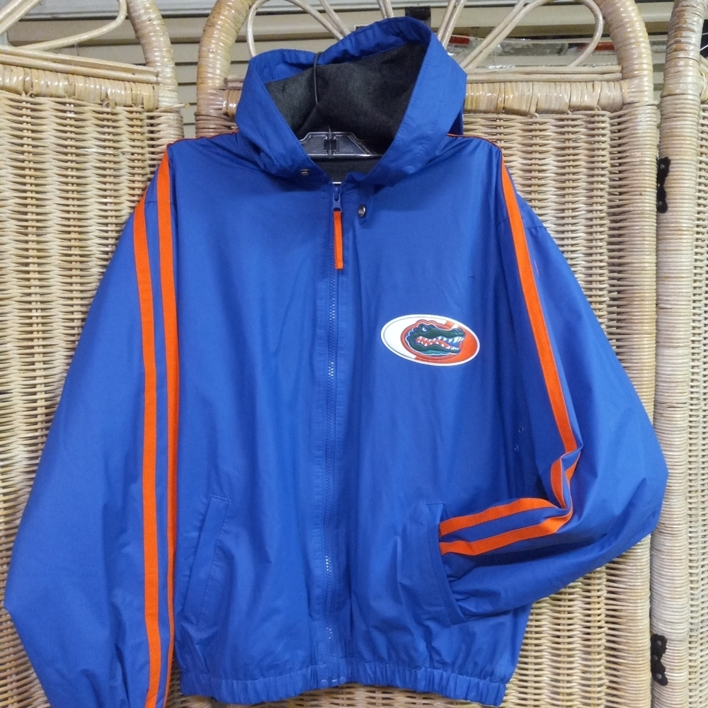 Essex Youth Jacket Hooded Officially Licensed Products Blue Orange Sz XL (16/18)